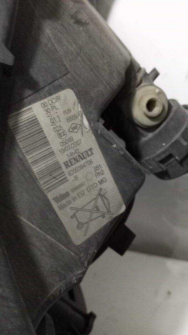 REF 8200394706 FARO DELANTER0 IZQUIERDO RENAULT LAGUNA III 2.0 DCI 2007 VALEO 05048 - Imagen 3