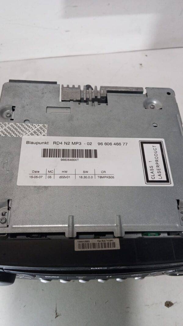REF 7645129393 RADIO CITROEN C8 MP3 PEUGEOT 807 9660646677 96606466XT - Imagen 3