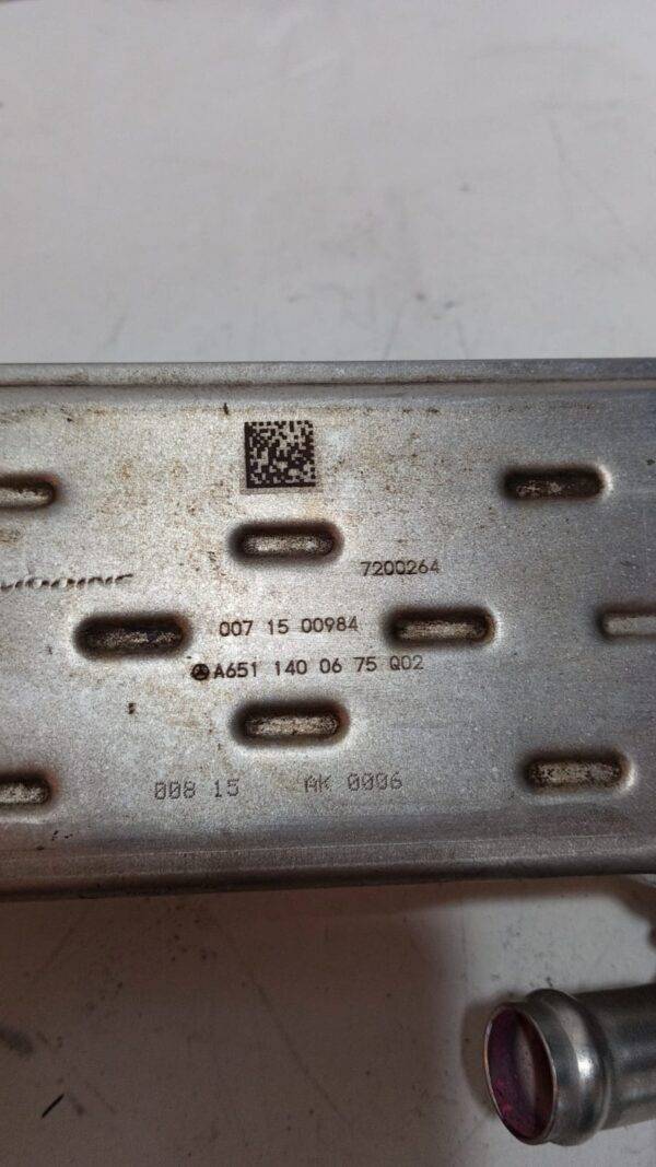 REF A6511400675 0071500984 ENFRIADOR RADIADOR EGR MERCEDES BENZ 2013 2.2 - Imagen 2